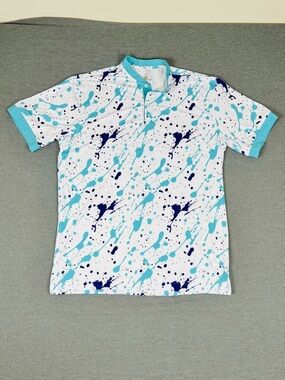 Rolo Golf Abstract Splash Print Polo Shirt